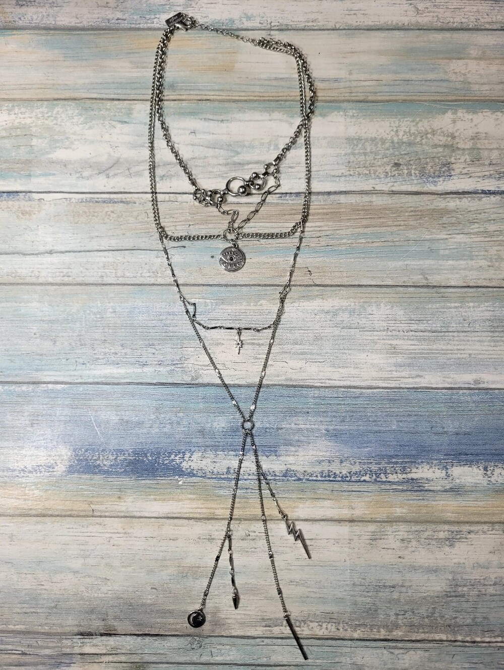 American Eagle Outfitters Silver-Tone Multi-Layer Necklace